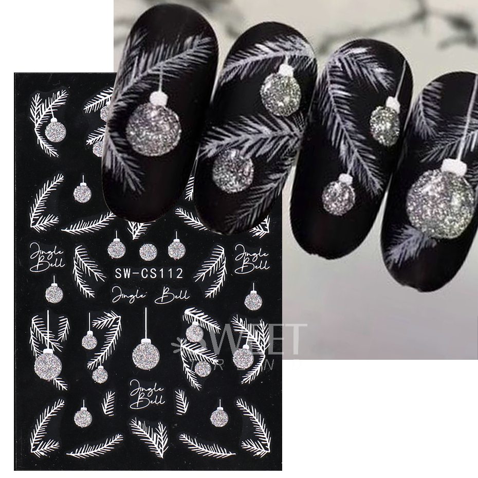 NEW Christmas Series Nail Poli - Nail Art Xmas Stickers 评论和价格