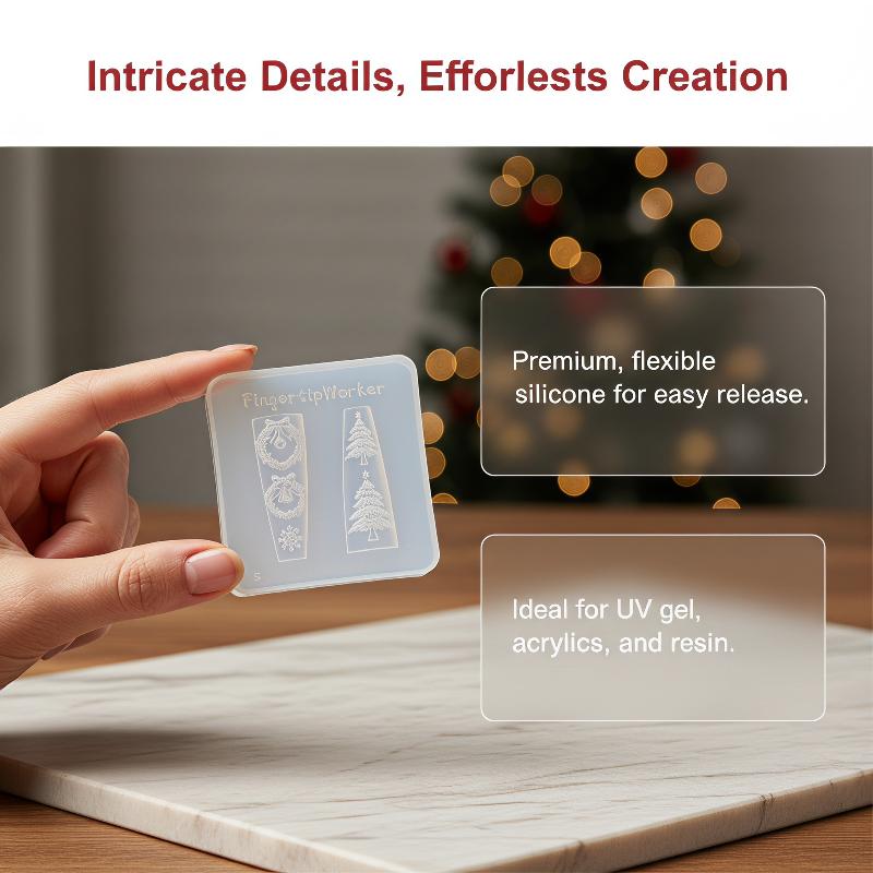Xmas Nail Art Silicone Molds N - Nail Art Xmas 评论和价格