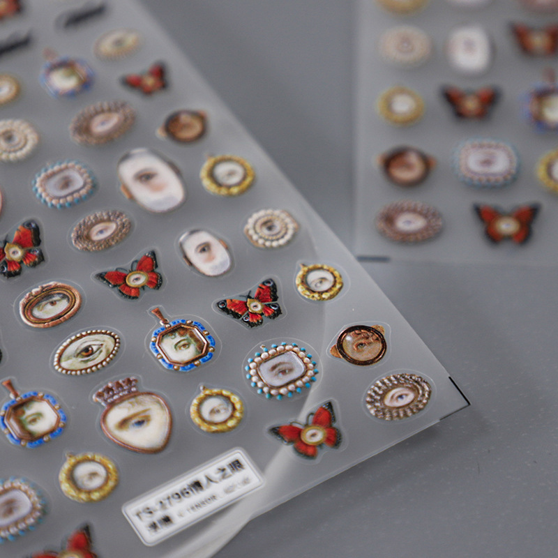 1pcs 5D Embossed Halloween Mix - Nail Art Xmas 评论和价格