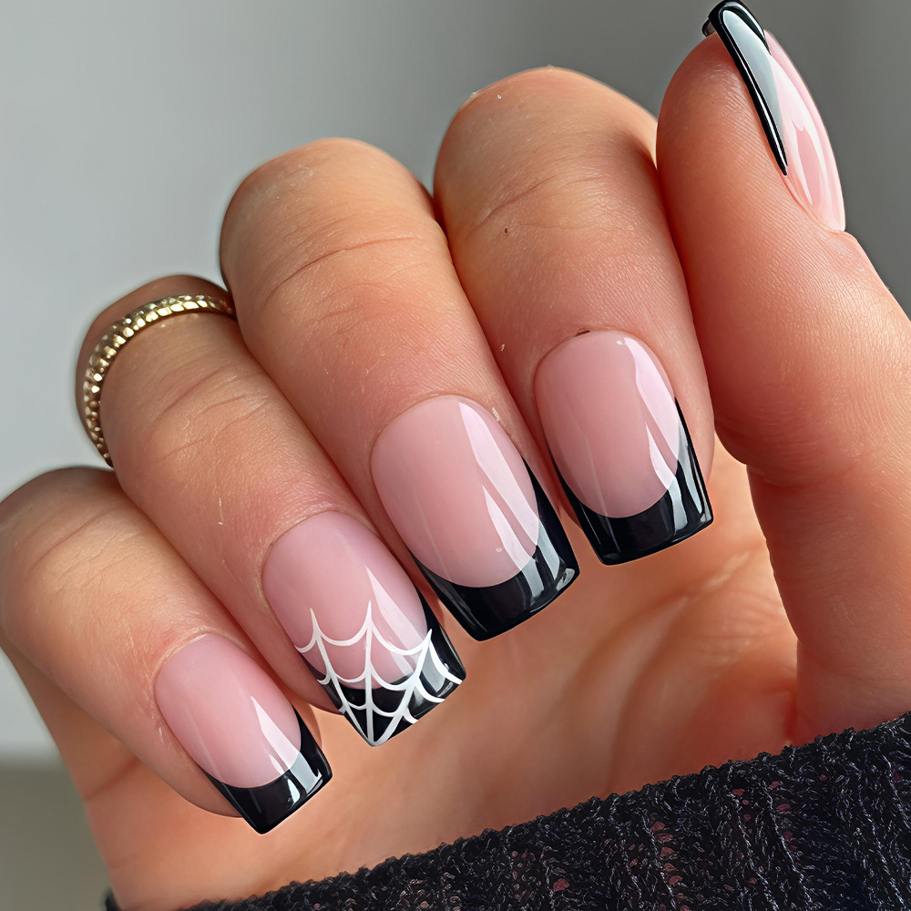 24Pcs Halloween Press On Nails - Nail Art Pink 评论和价格