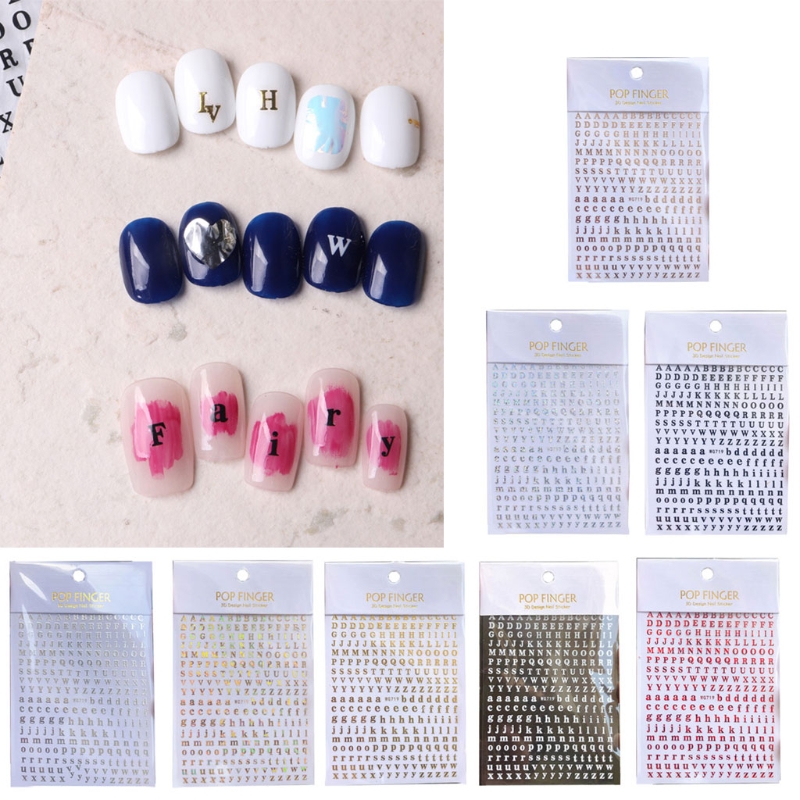 1PCS New English Alphabet Nail - Nail Art Quotes 评论和价格