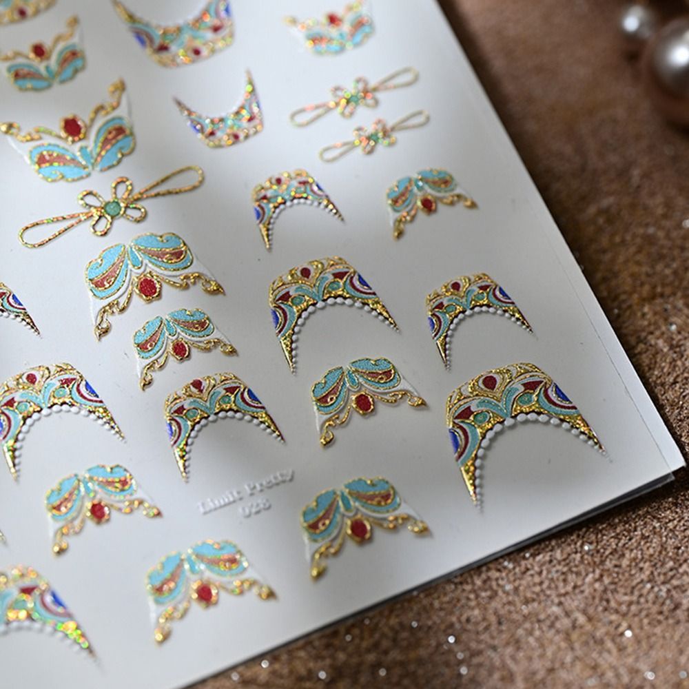 5D Luxurious 5D Nail Stickers  - Nail Art Elegant 评论和价格
