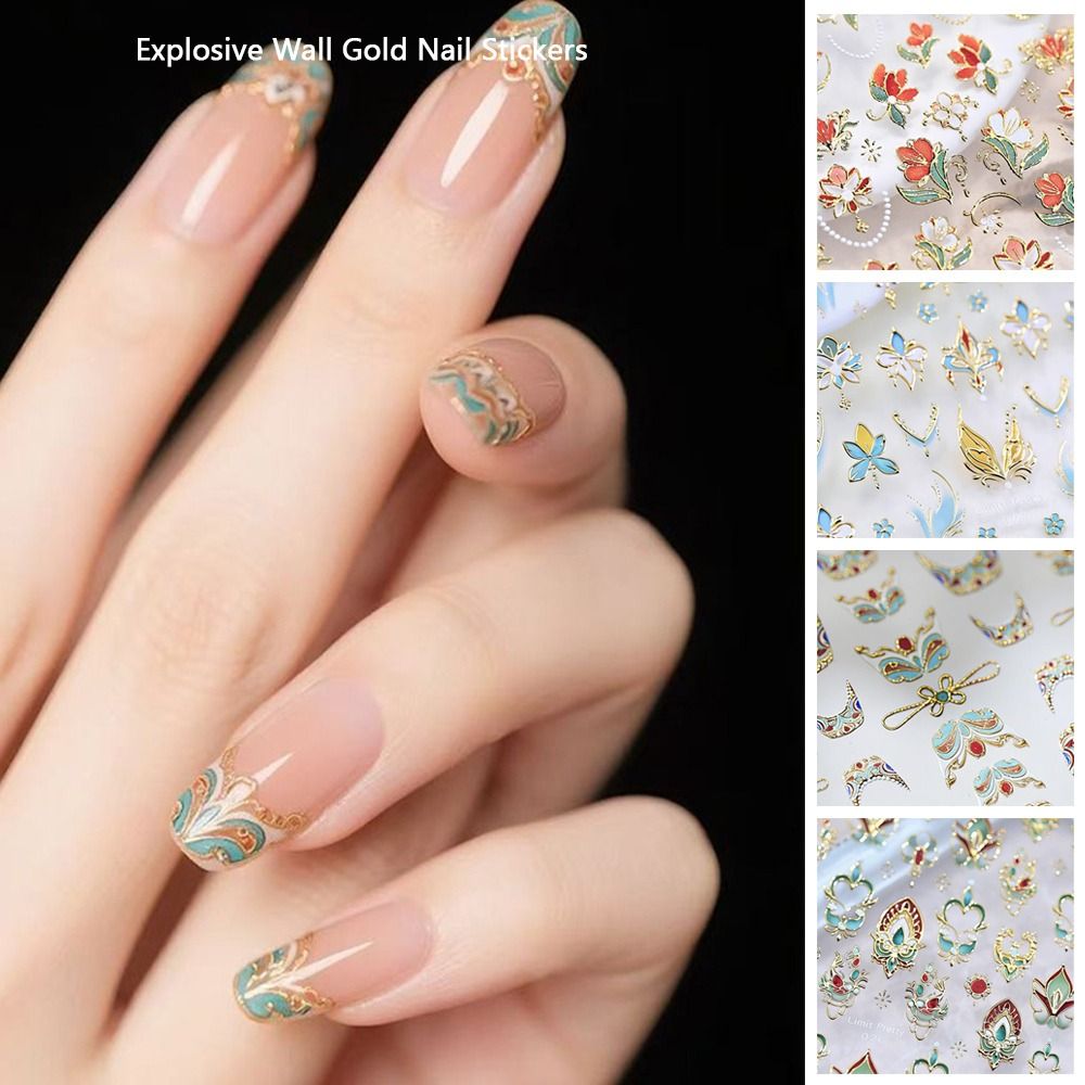 5D Luxurious 5D Nail Stickers  - Nail Art Elegant 评论和价格