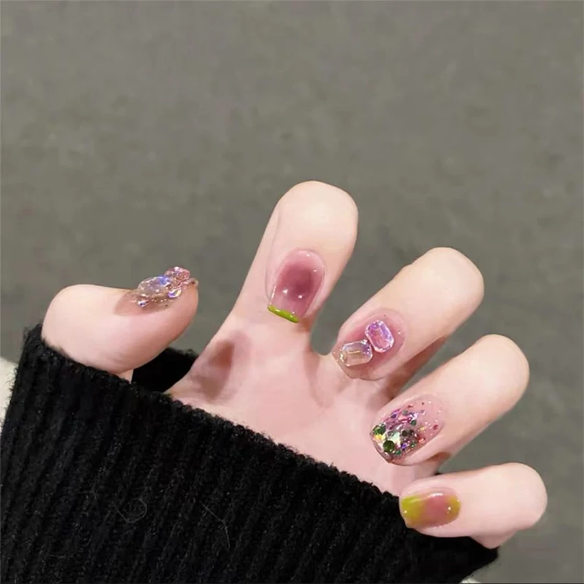 24Ps/Set Christmas Long Acryli - Nail Art Xmas 评论和价格