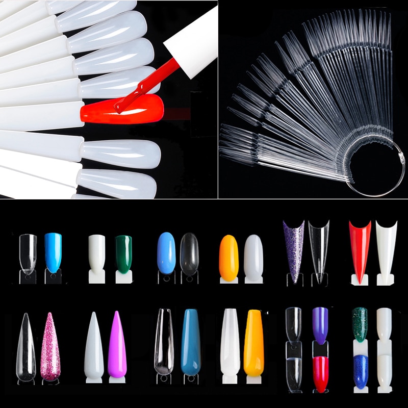 Nail Display Sticks Clear Natu - Nail Art Quotes 评论和价格