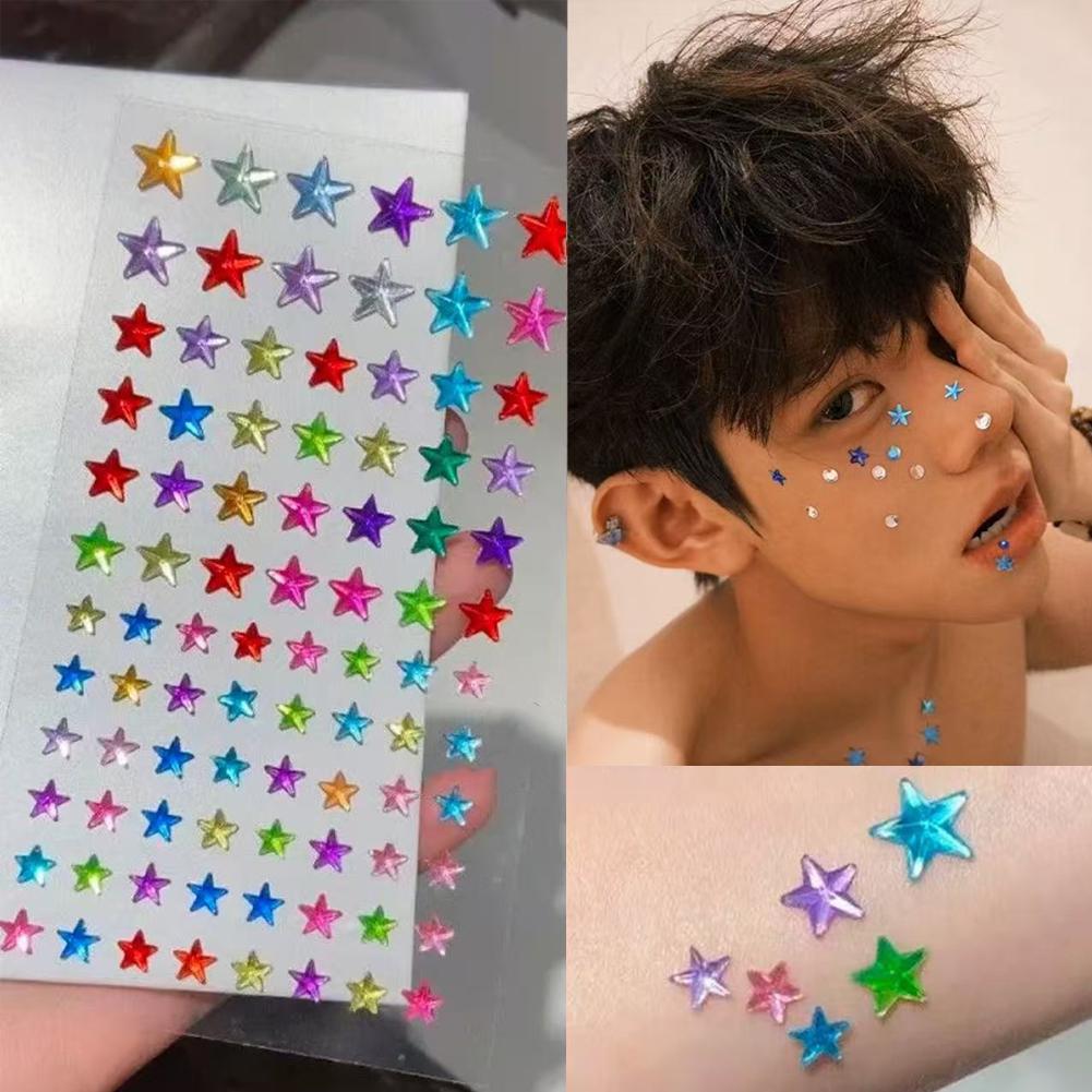Self-Adhesive Face Rhinestones - Rhinestone Nail Gem 评论和价格