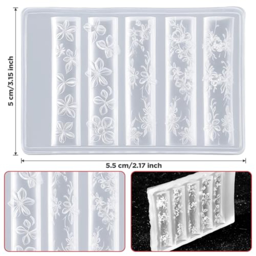3D Flowers Nail Mold, Flower S - Nail Art Elegant 评论和价格