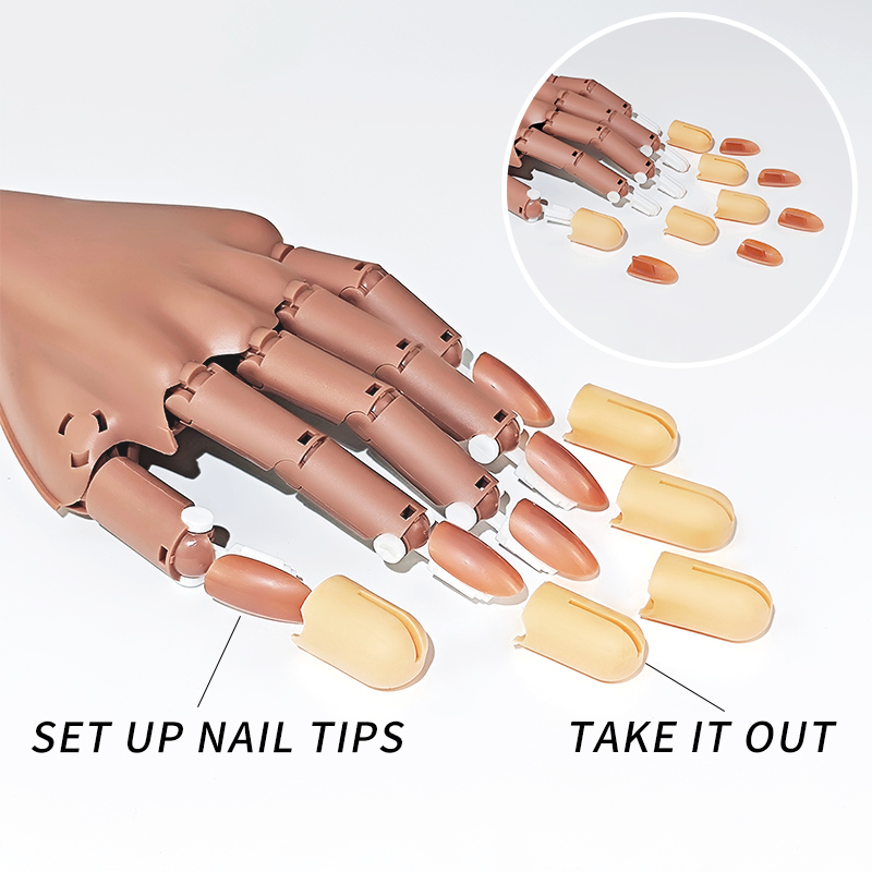 Nail Fake Practice Hand Movabl - Nail Art Quotes 评论和价格