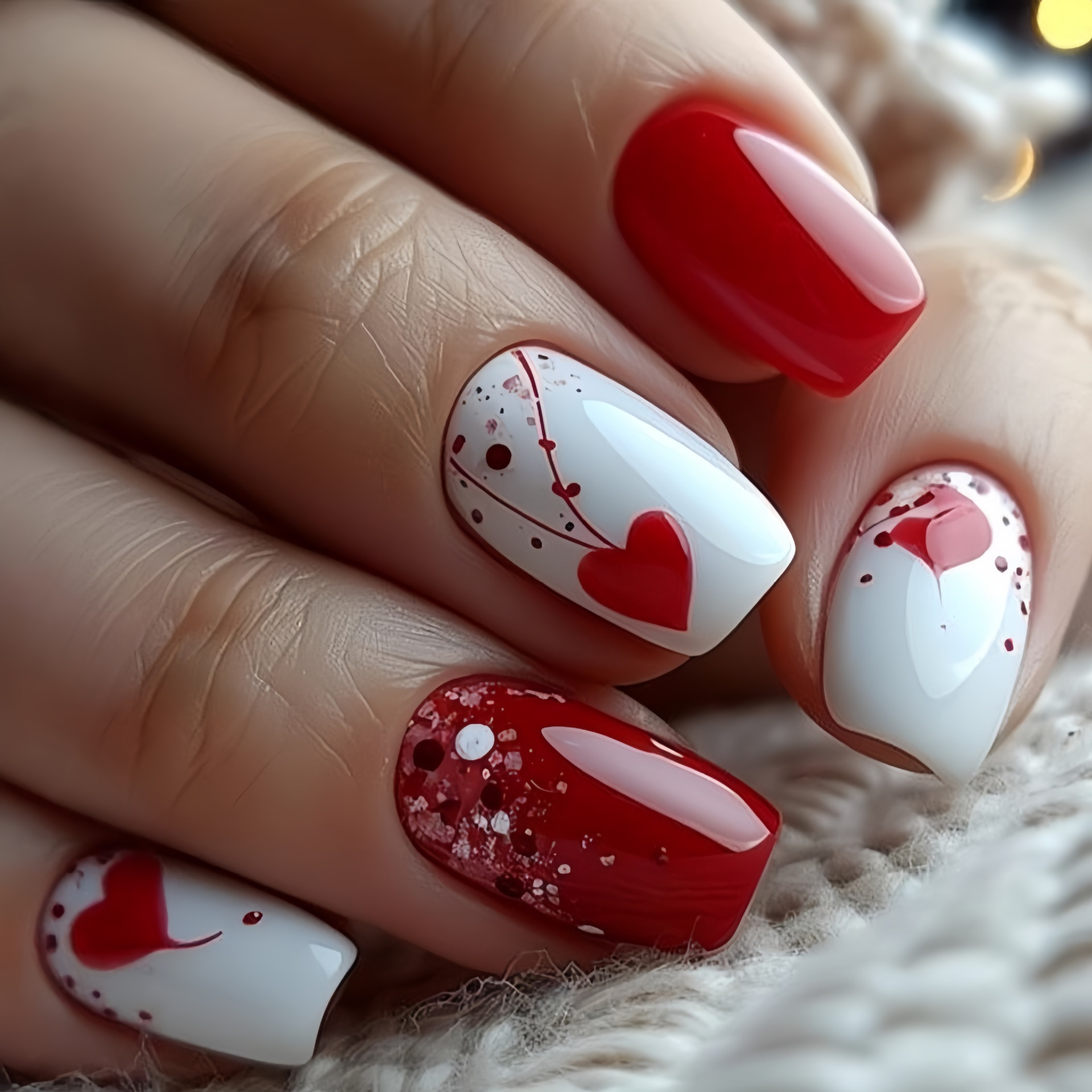 Short Medium fake nails for wo - Nail Art Pink 评论和价格
