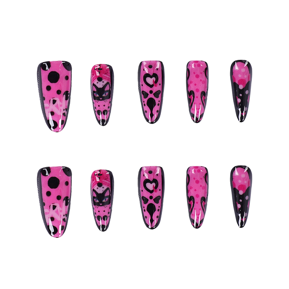 Movie Grease the Pink Cosplay  - Nail Art Pink 评论和价格